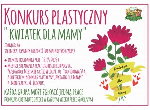 Konkurs plastyczny Kwiatki dla Mamy"